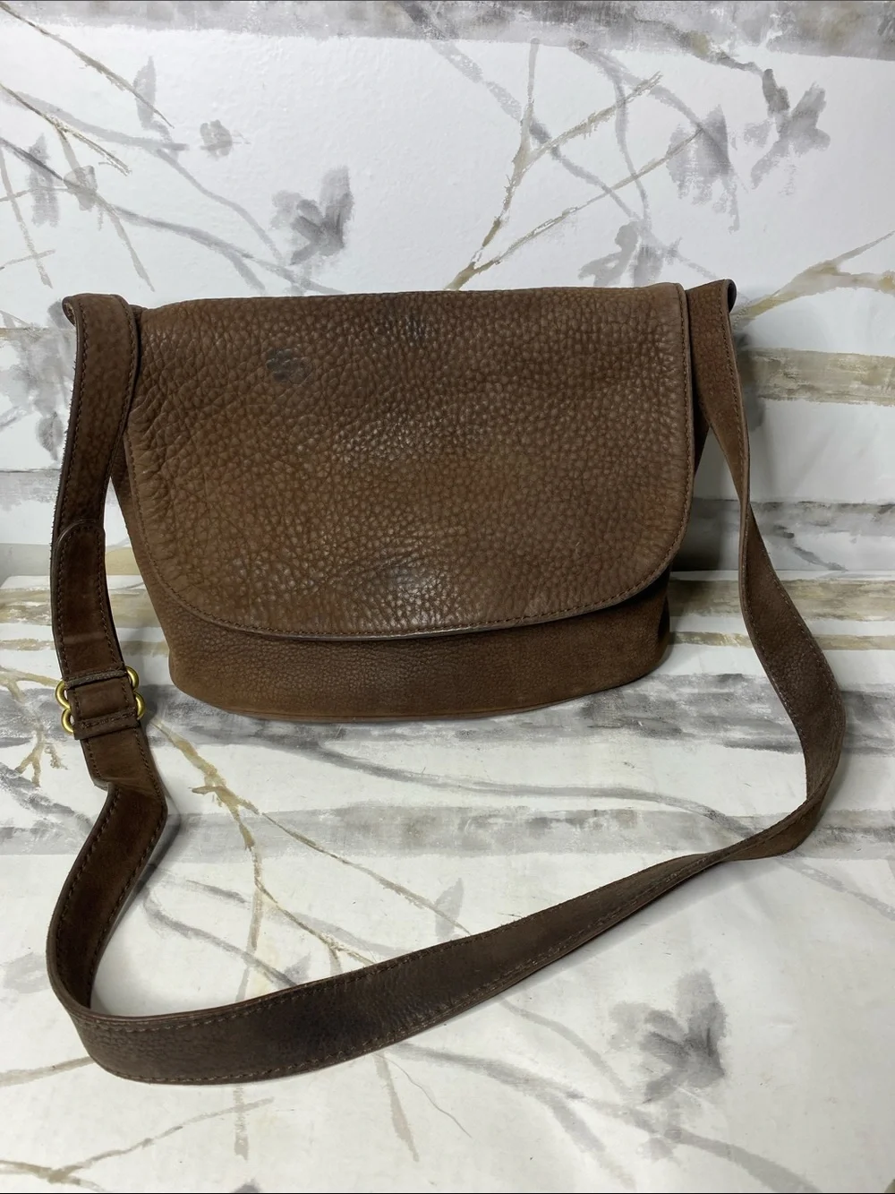 Coach Sonoma Nubuck Pebbled Leather Flap Shoulder Bag/crossbody (Style 4935)